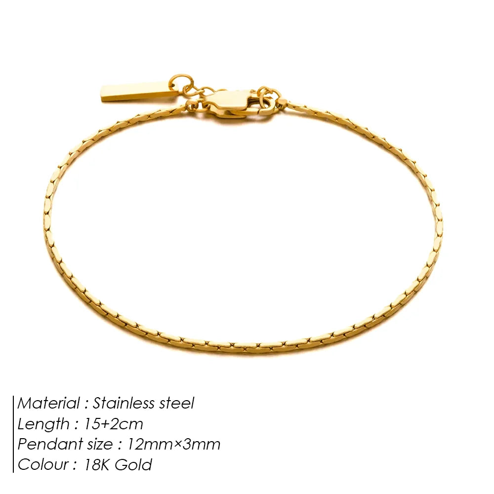 Voyager Geometric Link Bracelet Stainless Steel