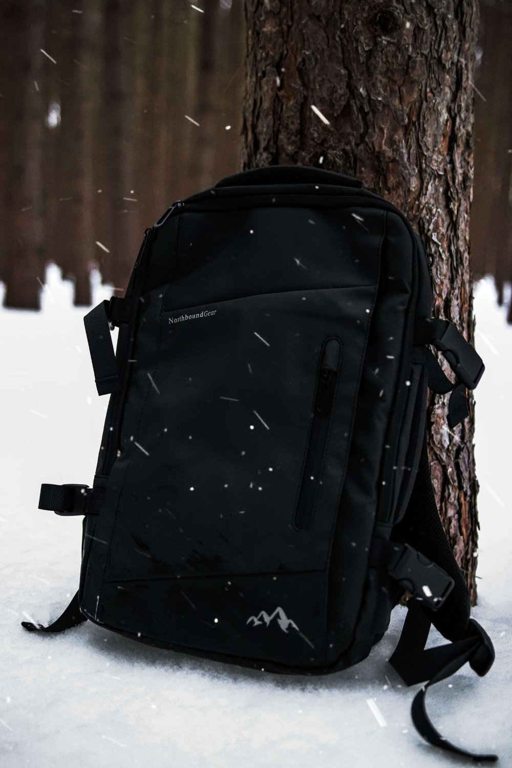 Nomad Voyager Expandable Travel Backpack With Built-In Rain Coat