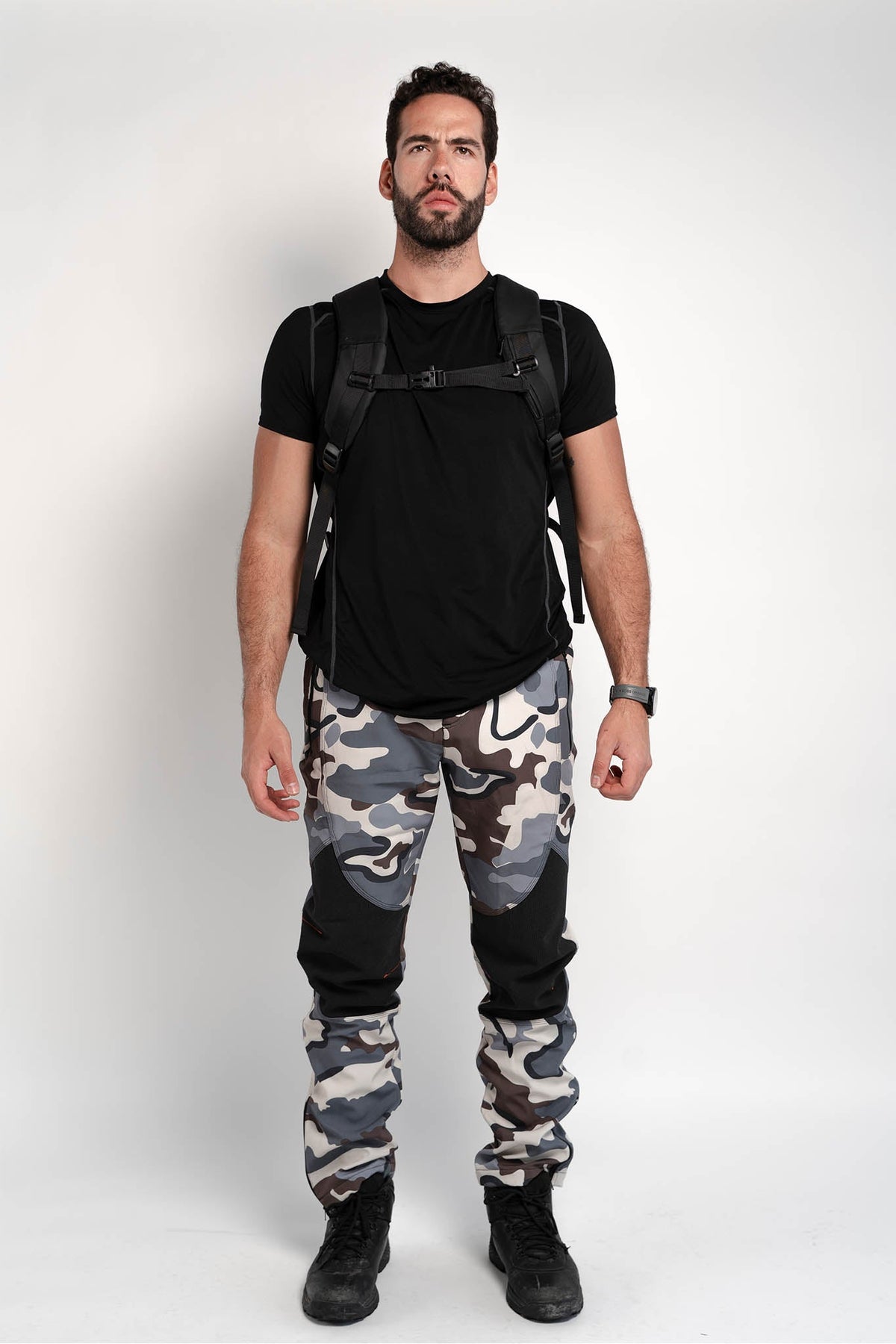 Nomad Voyager Expandable Travel Backpack With Built-In Rain Coat