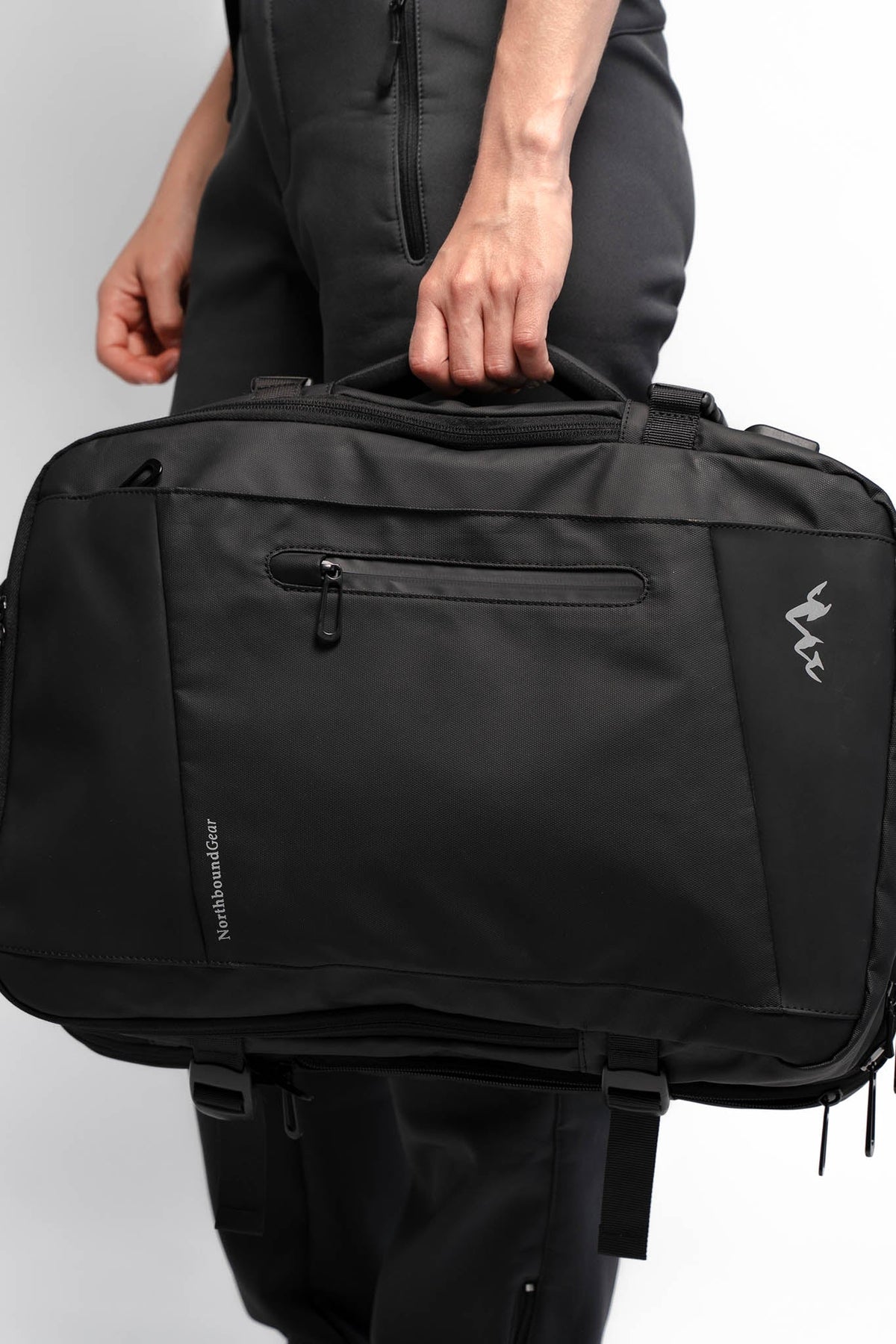Nomad Voyager Expandable Travel Backpack With Built-In Rain Coat