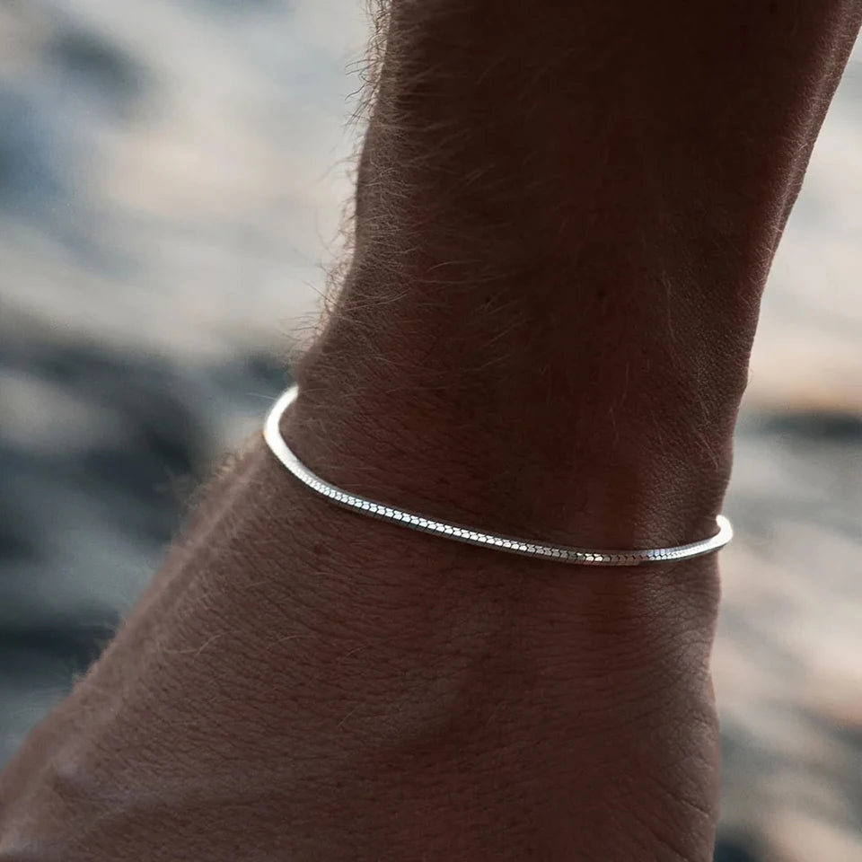 Atlas Octagonal Chain Bracelet Stainless Steel