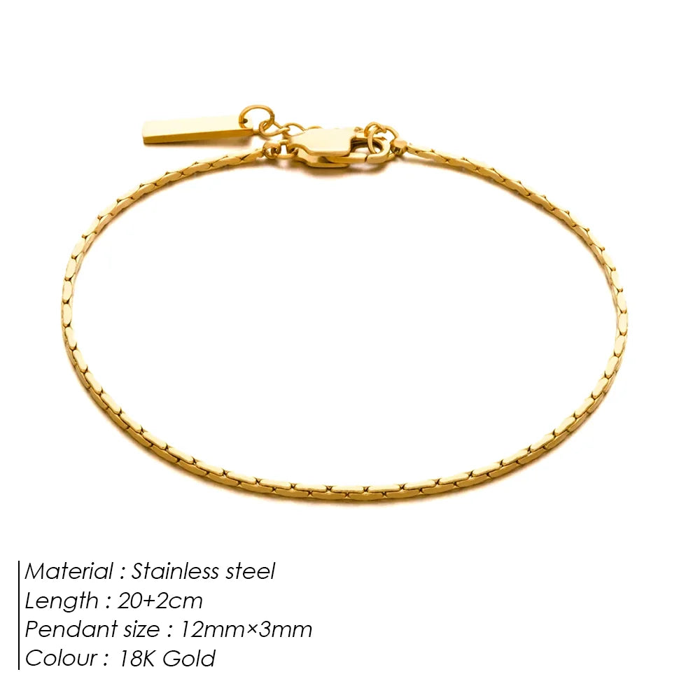 Voyager Geometric Link Bracelet Stainless Steel