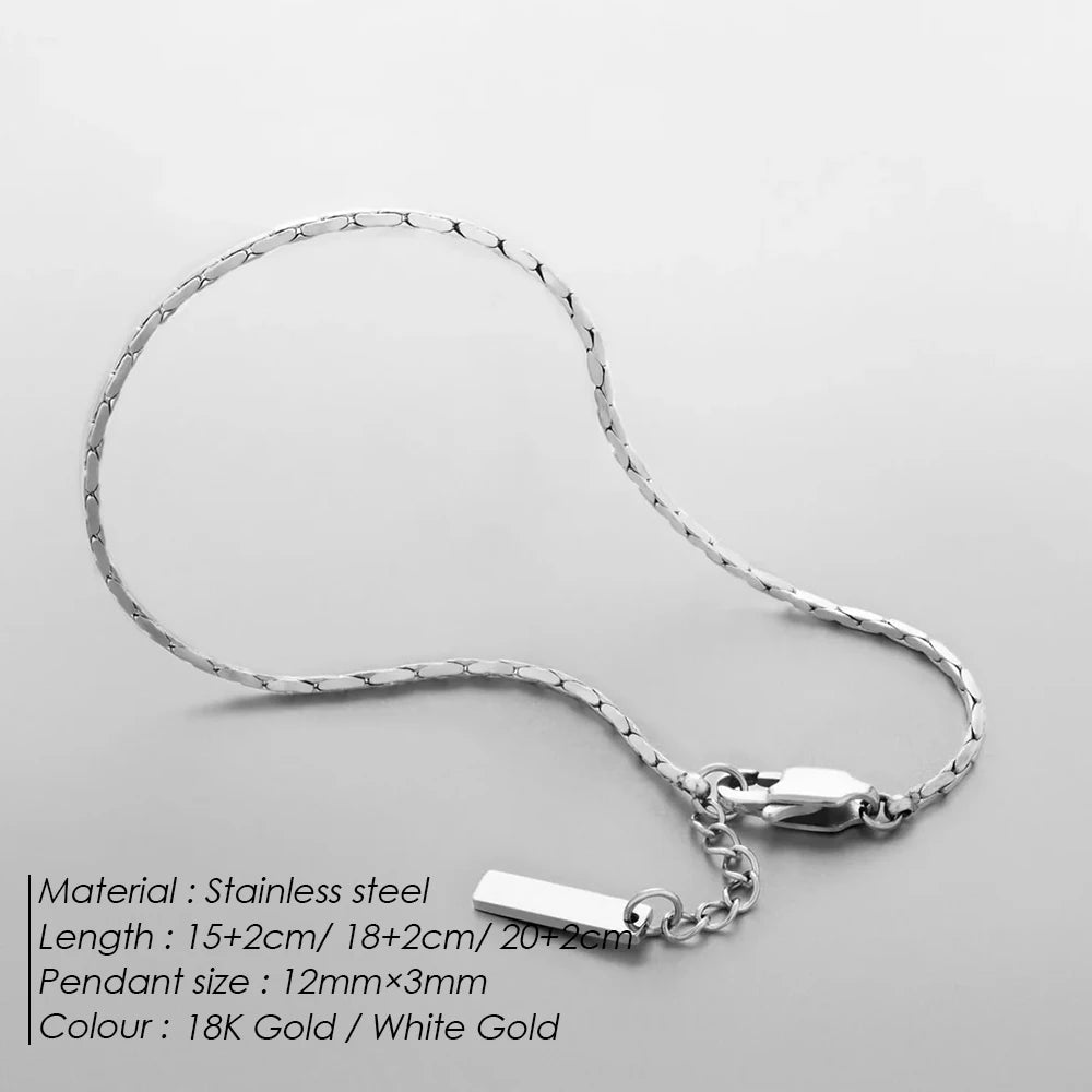 Voyager Geometric Link Bracelet Stainless Steel