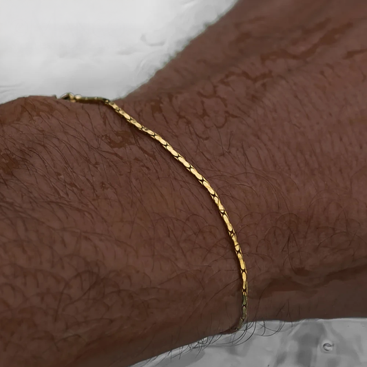 Voyager Geometric Link Bracelet Stainless Steel