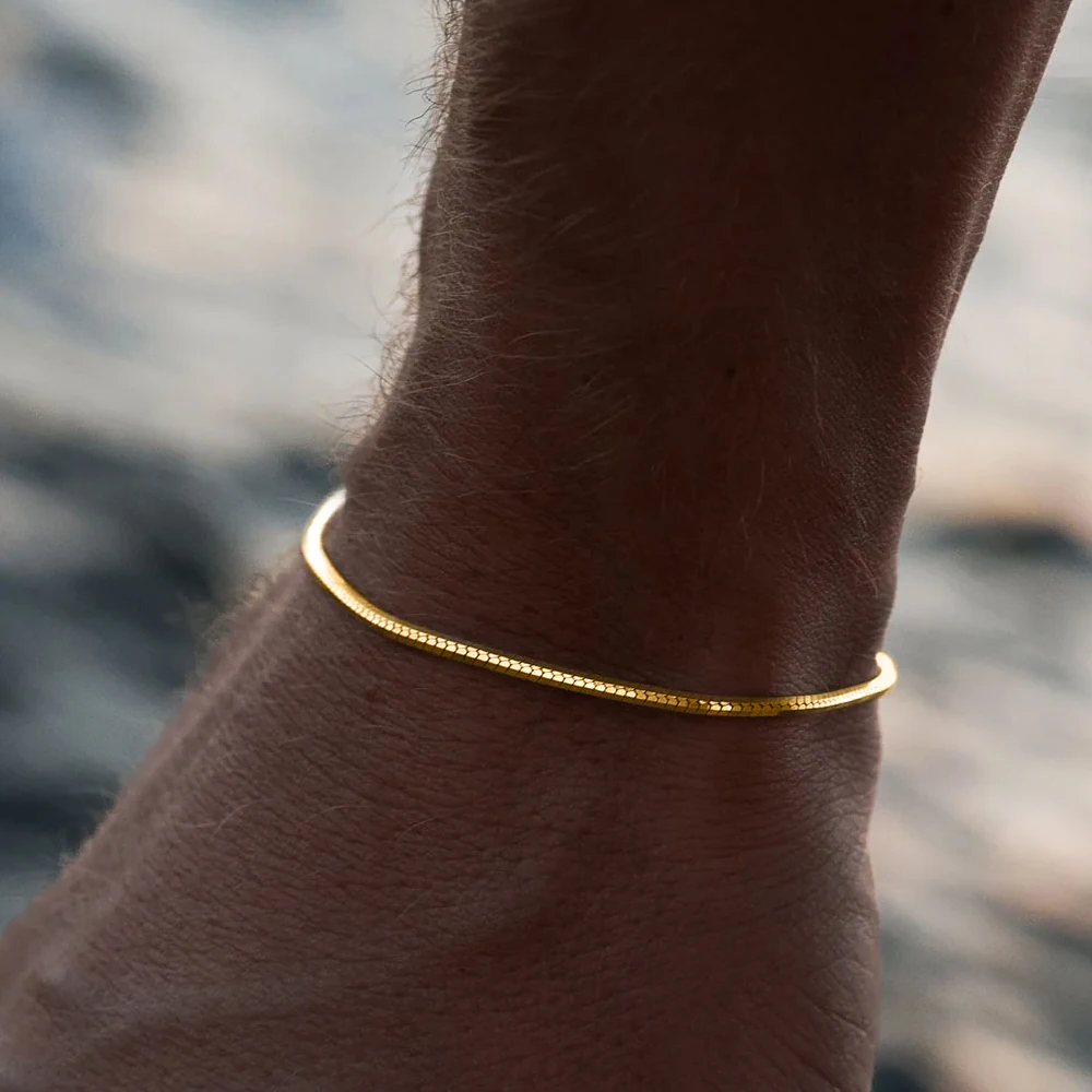 Atlas Octagonal Chain Bracelet Stainless Steel