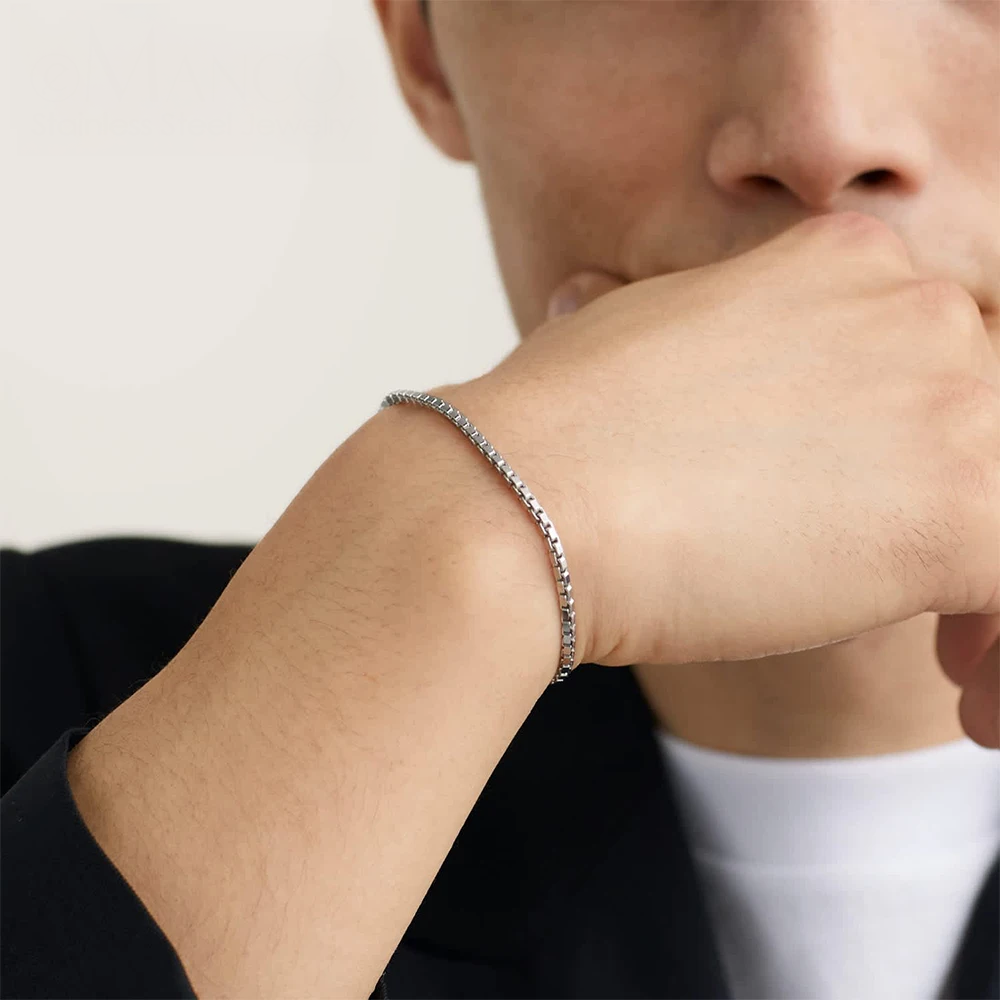Horizon Box Chain Bracelet Stainless Steel