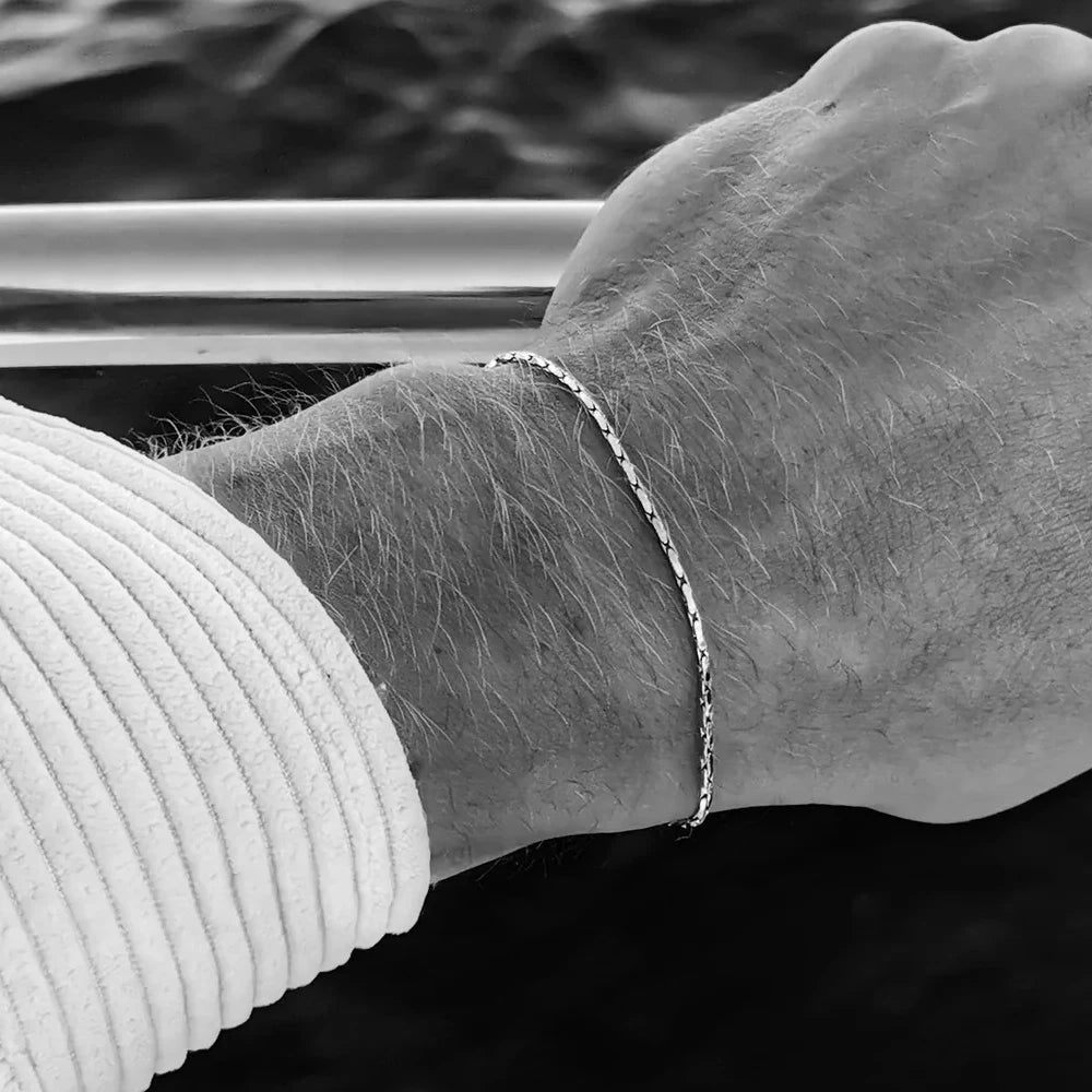 Voyager Geometric Link Bracelet Stainless Steel