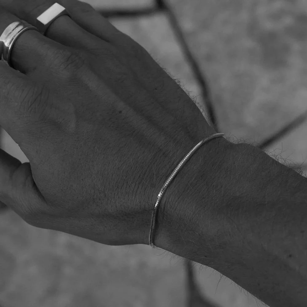 Atlas Octagonal Chain Bracelet Stainless Steel