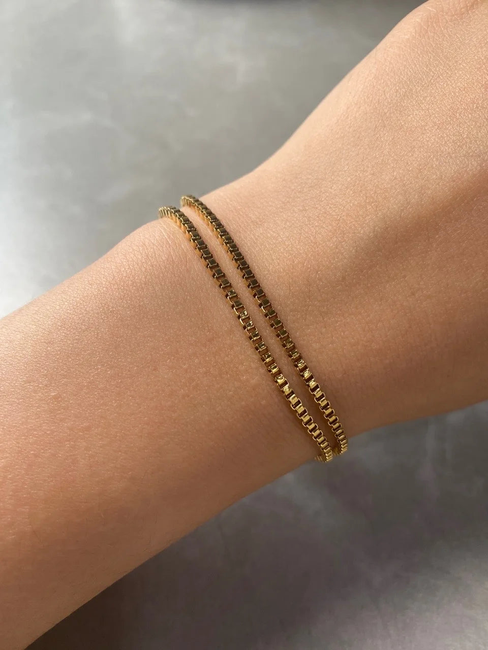 Horizon Box Chain Bracelet Stainless Steel